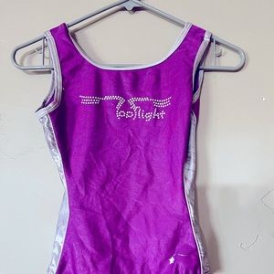 A gymnastics practice leotard